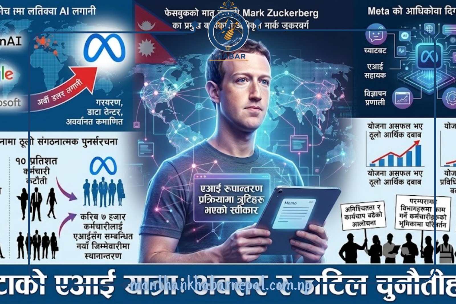 एआई रूपान्तरणको दौडमा मेटा: ‘गल्ती भएका छन्, अझ हुनेछन्’ भन्दै जुकरबर्गको स्वीकारोक्ति